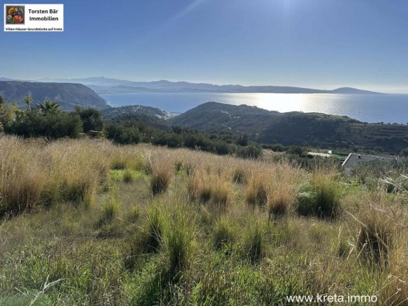 Agia Galini Einzigartiges Baugrundstück mit Baugenehmigung mit Meerblick in Agia Galini, Kreta Grundstück kaufen